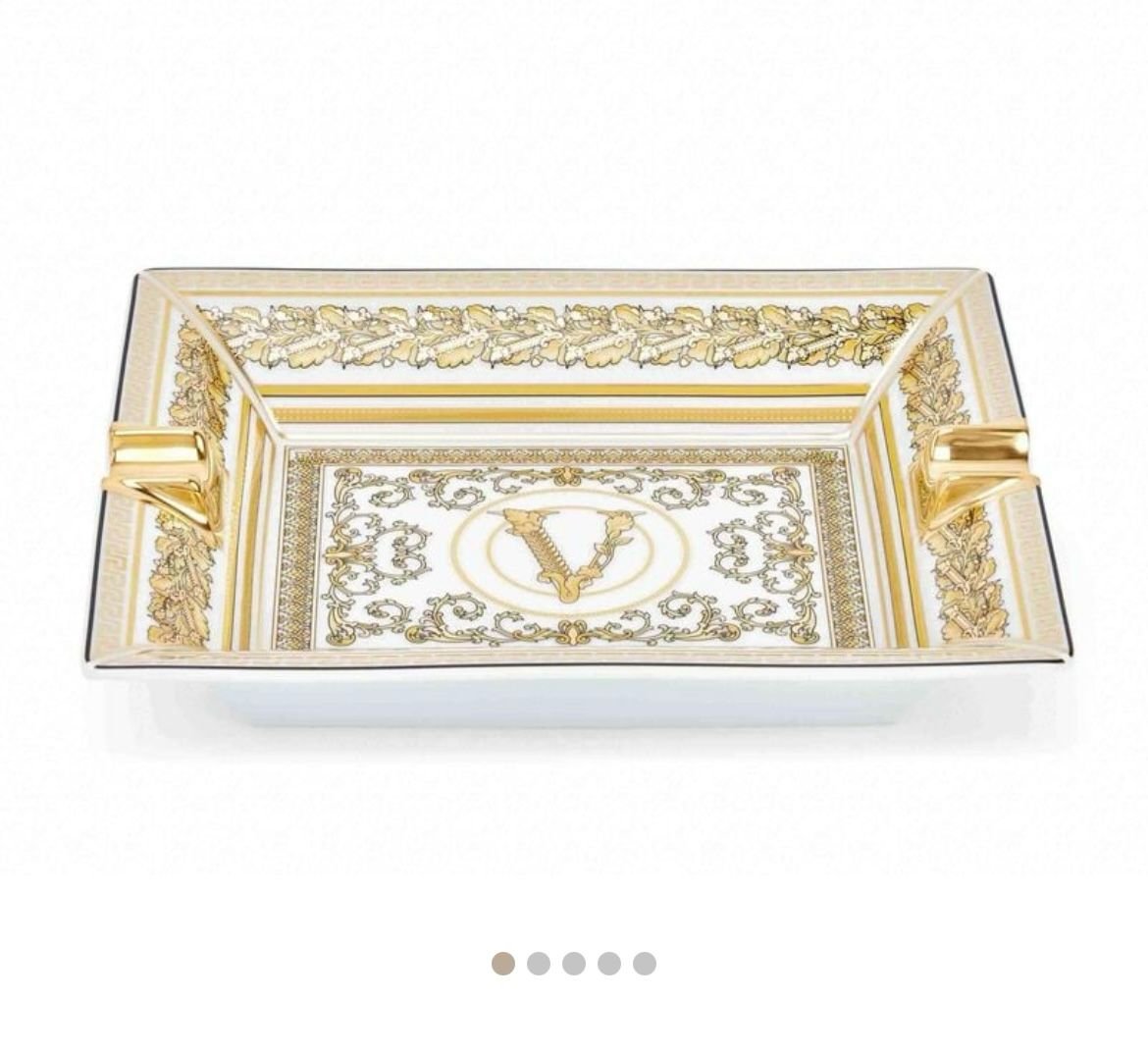 Large ashtray/ trinket tray - Versace ashtray | Aleppo Gift UAE